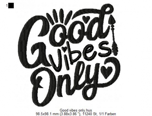 Good Vibes only 4'x4'